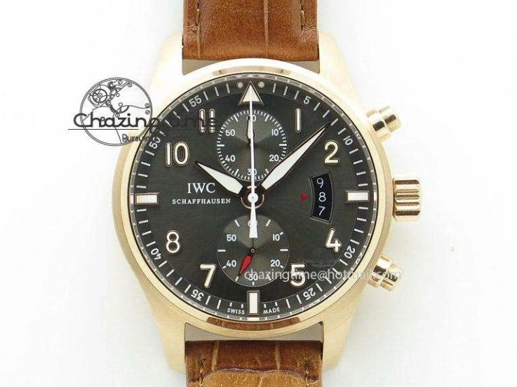 MIROTIME 0220 Efficient Portofino Chrono RG ZF 1:1 Best Edition White Dial on Brown Leather Strap A 7151